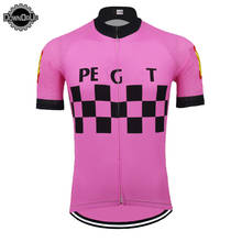 pink cycling jersey bike wear clothes men cycling clothing breathable short sleeve jersey triathlon mtb ciclismo DOWNORUP 2024 - buy cheap