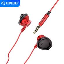 ORICO Stereo Bass In-Ear Earphones Hifi Earbuds Sport Earphones with Mic earphone for iPhone Huawei xiaomi Samsung 2024 - buy cheap