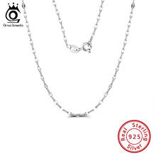 ORSA JEWELS Trendy 925 Silver 2.3mm Twist Flake Chain Necklace  45cm 18'' Long For Pendant Fine Jewelry Gift Drop Shipping OSC26 2024 - buy cheap