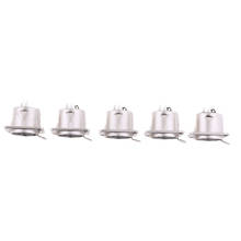 5x Female Chassis Socket 3-Pin XLR Jack Panel Mount Audio Video Connector 2024 - buy cheap