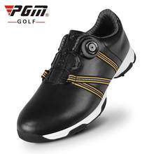 2019 Pgm обувь для гольфа мужские кожаные водонепроницаемые противоскользящие спортивные дышащие кеды хорошая рукоятка тренировочная обувь для гольфа 2024 - купить недорого