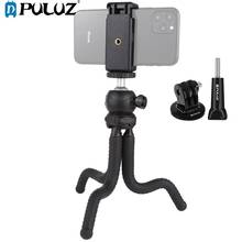 PULUZ-Mini trípode Flexible con cabeza esférica, adaptador de montaje de trípode y tornillo largo para cámaras SLR, GoPro y teléfono móvil 2024 - compra barato