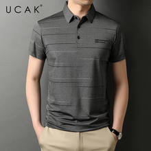 UCAK Brand Classic Turn-down Collar Cotton T Shirt Men Clothes Summer New Fashion Tops Streetwear Casual Soft Tshirt Homme U5477 2024 - buy cheap