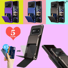 Чехол-Кошелек С 5 Карманами Для карт для Samsung Galaxy S20 Ultra S10 5G S10E S9 S8 Plus S7 Note 8 9 10 Plus 5G S20 Plus 2024 - купить недорого