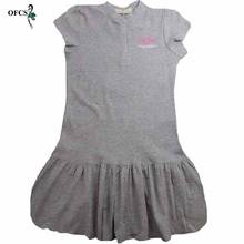 Vestido de algodón para niñas de 4 a 10 años, bonito vestido de princesa, Color rojo y gris, barato, Verano 2024 - compra barato