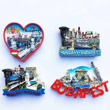 Budapest capital of Hungary Fridge Magnets World Travel Souvenir Refrigerator Magnetic Stickers 2024 - buy cheap