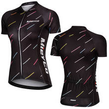 Camisa feminina manga curta ciclismo mtb, camiseta feminina esportiva respirável 2024 - compre barato