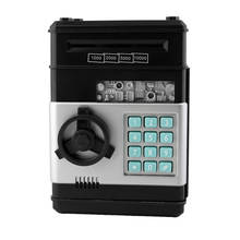 Eworld-hucha Mini ATM con contraseña electrónica para niños, hucha de seguridad para mascar monedas, máquina de depósito en efectivo, regalo 2024 - compra barato