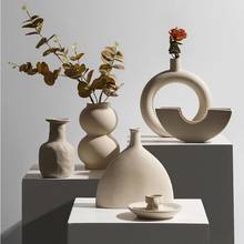Creative Ceramic Vase Artificial Flower Ornaments Art Home Livingroom Desktop Figurines Crafts Coffee Club Furnishing Decoration 2024 - buy cheap