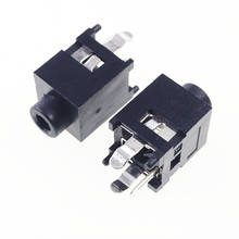 Conector de entrada de áudio 100mm ts, conector mono através de orifícios, pcb vertical, 3 contato, 2 interruptores de ponta condutora, fechados normalmente, 2 polos, 2.5 peças 2024 - compre barato