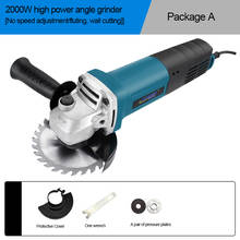 Variable/Constant Speed Angle Grinder for Grinding Cutting Metal Electric 11000 RPM For High Speed Material Removal 680/2000w 2024 - buy cheap