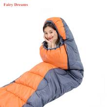 Saco de dormir para acampar, saco de dormir para invierno, Otoño, primavera, verano, 4 estaciones, algodón, para dormitorio turístico 2024 - compra barato