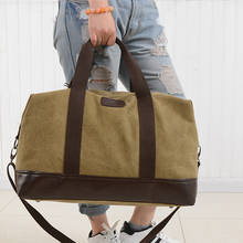 KVKY модная холщовая дорожная сумка, мужские сумки, Большая вместительная сумка на плечо, прочная сумка для фитнеса, сумка-мессенджер 2024 - купить недорого