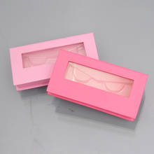 Atacado caixa de embalagem de cílios postiços caixas de embalagem logotipo personalizado falso cils 25mm vison cílios retângulo rosa caso fornecedores 2024 - compre barato