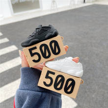 Caja de zapatos de moda 3D, estuche de auriculares de silicona con mosquetón para Airpods pro air pods pro 3, cubierta para airpods 1 2, Bluetooth coque 2024 - compra barato