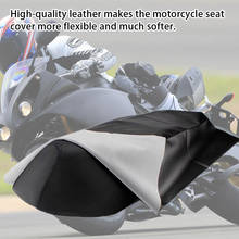 Capa universal de couro para assento de motocicleta, proteção à prova d'água, resistente ao desgaste, para a maioria dos acessórios para reparo de motocicleta 2024 - compre barato