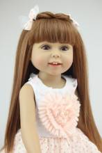 NPK 45cm Full Vinyl Bebe Reborn Girl doll lifelike newborn baby American Dolls Toys for Children Gift 2024 - buy cheap