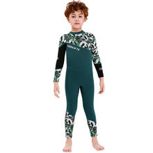 Kids 2.5mm Neoprene Scuba Diving Suit Children Long Sleeve Full Body Surfing Jumpsuit One-piece Swimwear Coverall Wetsuits 2024 - buy cheap