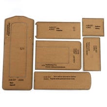 Bolsa de ombro mensageiro molde de papel diy, artigos de couro artesanal, pacote de celular, molde de papel, modelo de desenho 2024 - compre barato