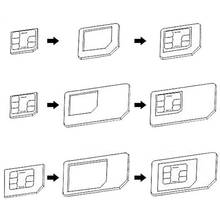 Адаптеры Sim-карты + Обычная и Micro Sim + стандартная SIM 5 в 1 Nano карта и инструменты для iPhone 2024 - купить недорого