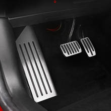 Pedal de pie de aleación de aluminio para Tesla modelo 3 2016-2020, acelerador de Gas, freno de combustible, almohadillas de Pedal de descanso, alfombrillas, cubierta, estilo de coche 2024 - compra barato