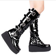 DEAT-zapatos informales de moda para mujer, botas Punk de Lolita cruzada, Muffin de fondo grueso, novedad de primavera y verano, SH575, 2021 2024 - compra barato