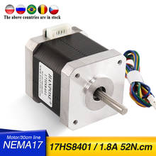 Motor paso a paso 42bygh 1.8A (17hs8401), motor de 4 cables nema17 42x48mm para fresadora CNC y accesorios de impresora 3D, 10 Uds. 2024 - compra barato