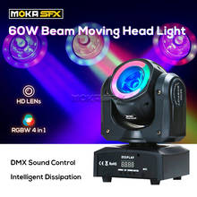 60W Moving Head Light Moving Lighting RGBW Portable DMX Stage Lights for Disco DJ Show Professional LED MINI LED Moving Head 2024 - buy cheap