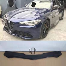 High Quality Carbon Fiber Car Body Kit Front Splitter Lip for Alfa Romeo Giulia Four-leaf Clover Style Car Styling 2024 - buy cheap