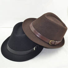 Fedoras chapéu de jazz para homens e mulheres, boné de mistura de lã preta e moda feminina para verão, chapéu de dança casual para áreas externas, frete grátis 2024 - compre barato