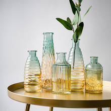 Vaso de vidro para casamento, vaso de vidro decorativo moderno, acessórios de decoração para casa, para flores, vaso de cristal 2024 - compre barato