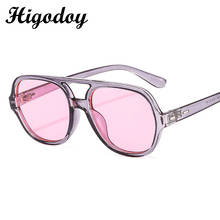 Higodoy Double Brige Oversized Women Sunglasses Vintage Ladies Square Sunglasses for Men Goggle Uv Protection Sun Glasses Oculos 2024 - buy cheap