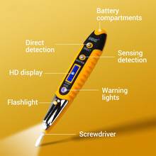 Contact Tester Pen 12-250V AC Voltage Detectors Tester Meter Volt Current Electric Test Pencil 2024 - buy cheap