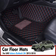 Alfombrillas para suelo de coche Subaru Outback 5th 2015 2016 2017 2018 2019, alfombrillas de cuero para Interior de coche, accesorios para Estilismo de coche 2024 - compra barato