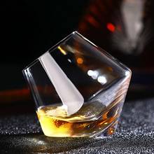 Copa de vino Irregular creativa sin plomo, cristal transparente resistente al calor, para cerveza, whisky, Brandy, regalo para Bar, cóctel 2024 - compra barato
