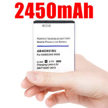 2450mAh AB463651BU AB463651BE Battery for Samsung S7070 S5608 S3370 L700 w559 S5628 C3222 F270 F400 M7500 M7600 S3650 S3830 S560 2024 - buy cheap