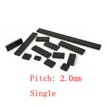 10Pcs Pitch 2.0 mm Single Row Female Socket Jack PCB Board Pin Header Straight Strip Connector 2/3/4/5/6/7/8/10/20/40 Pin 2024 - buy cheap