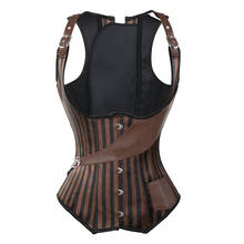 Women Gothic Steampunk Steel Vest Underbust Corset Top Sexy Waist Training Body Shaper Shapewear 2024 - buy cheap