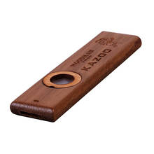 Kazoo-instrumento Musical de madera para niños y adultos, instrumento de apoyo para bajo, ukelele, guitarra, tambor de Jazz con película de caja de aluminio 2024 - compra barato