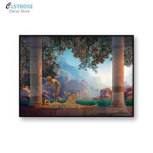 Póster Retro de la mitología griega antigua, diosa de la naturaleza, Surrealismo, lienzo Vintage, pintura, arte de pared, imagen, decoración del hogar, dormitorio 2024 - compra barato