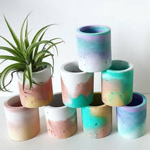 Moldes para vasos de concreto, formas para flores, cimento, suculentas, vasos de plantas, plainas de concreto, molde para vasos de flores 2024 - compre barato