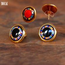 2020 New high temperature firing enamel color earrings for women enamel color jewelry round earrings fashion women earrings 2024 - buy cheap