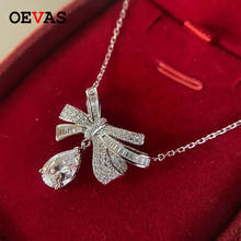 Oeves-collar colgante de Plata de Ley 925 con 100% gema de moissanita, joyería fina, para cóctel, boda, venta al por mayor 2024 - compra barato