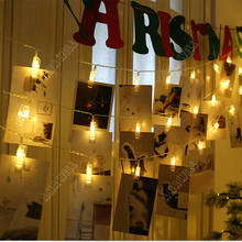 СВЕТОДИОДНАЯ Гирлянда Amawill 2 м для фотосъемки, свадебные принадлежности, светодиодная лампа, гирлянда для дня рождения, Рождества, домашнего декора, сказочные огни, батарея 2024 - купить недорого