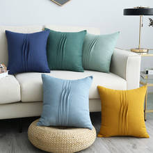 Cilected-Funda de cojín de macarrón para el hogar, cubierta decorativa de almohada Lumbar para sofá, 45x45cm 2024 - compra barato