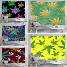 New Arrival Weed Leaves Tapestry Wall Hanging Decor for Living Room Bedroom Plants Bedspread Square And Rectangle Customize 2024 - buy cheap