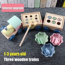 Montessori Early Education Toys For Kids Wooden Train Magnetic Fishing Catch Worm Game Baby Congnition Children Boy Girl Gifts 2024 - buy cheap