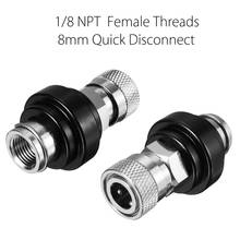 1/8 NPT Black Female Threads PCP Paintball Connect Adapter Replacement Slide Check 8mm Quick PCP Disconect Paintball Accessories 2024 - buy cheap