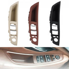 Manija de puerta Interior de coche, Panel embellecedor de cubierta embellecedora para BMW serie 5 F10 F11 2010-2017, color Beige y negro, LHD RHD 2024 - compra barato