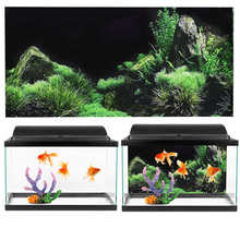 Aquarium Fish Tank Seafloor Water Grass Background Decoration Painting PVC Sticker Aquarium Plants Fish Tank Decoration 2024 - buy cheap